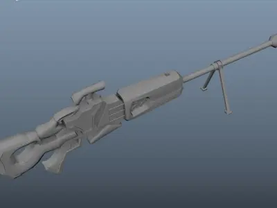 Alien Rifle 3D model