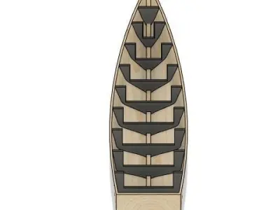 GEMI-BOATH-YAT boat made of wood Low-poly 3D model