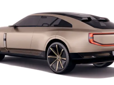 Bentley EXP 15 Concept with interior 3D model