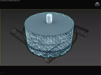 Quadro Tesla Turbo Turbine 3D model