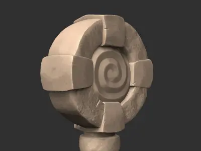 Stylized Magic Key - 3D Model  and 3D print Ready  3D print model