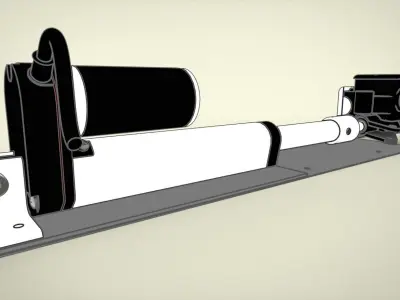 Actuator and Motorcycle break Connection Free 3D model