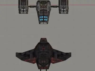 Low poly Modular Space Ships v1 Free low-poly 3D model