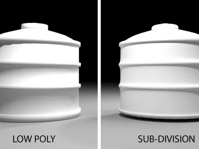 Steel Water Tank 2 3D model