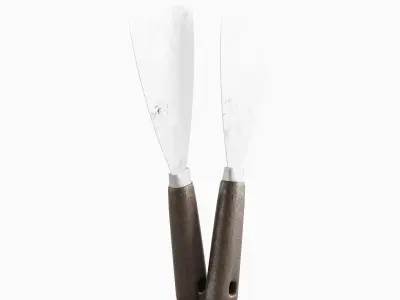 Industrial Spatula 03  Low-poly 3D model