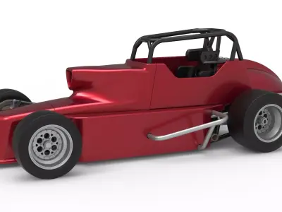 Pavement Silver Crown Car Version 2 Scale 1 to 25 3D print model