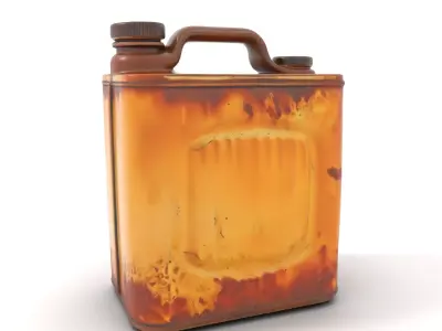 Rustic Fuel Canister model pack Low-poly 3D model