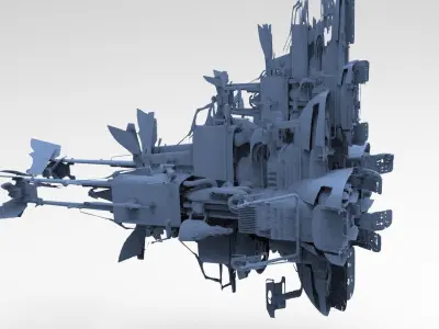 Star Wars inspired Racer Jet  3D model
