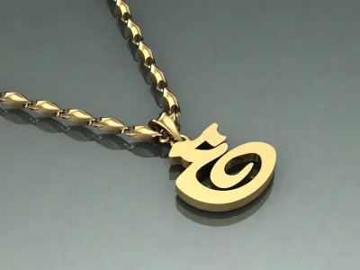 Pendant E-e1 3D print model