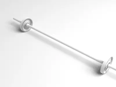 Barbell Adjustable 35kg 3D model