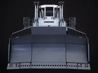 Mining Bulldozer Liebherr PR 776 PBR 3D model