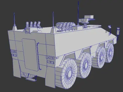 GTK Boxer Low-poly 3D model