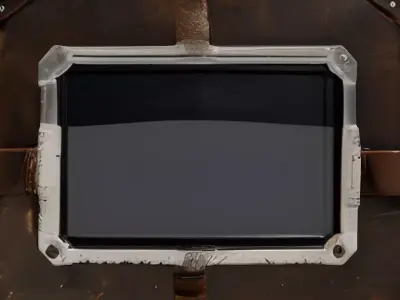 Steampunk Portable Monitor Display Case 3D model