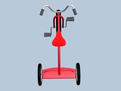 tricycle Low-poly 3D model get