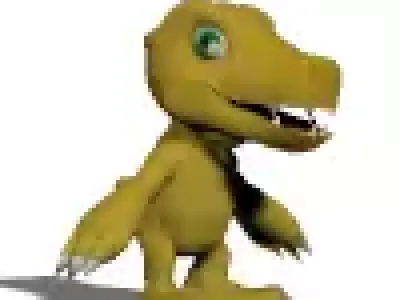 Agumon poser Free 3D model