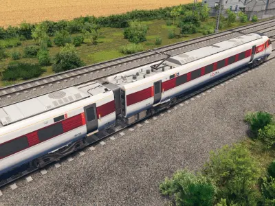 British Rail Class 800 - LNER Livery Low-poly 3D model