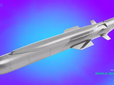 Missile Sea Venom  3D model