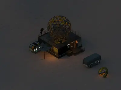Apocalyptic Base 3D model