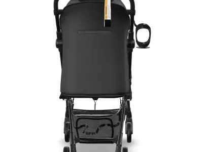 Travel Stroller Low-poly 3D model