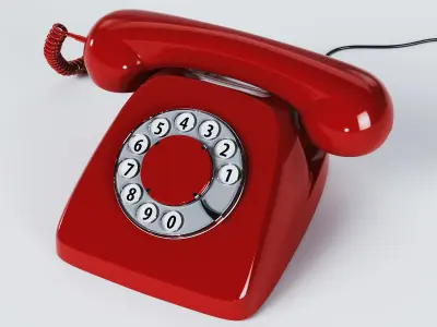 Retro Telephone - Heraldo 3D model