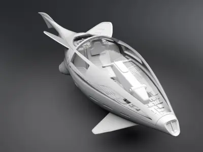 Seaquest Stinger Scale model 3D print model