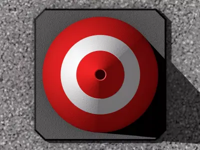 Traffic Cone 50 cm Road Construction Pylon Low Poly PBR 3D model