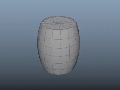 Low-Polygon wooden barrel Free low-poly 3D model