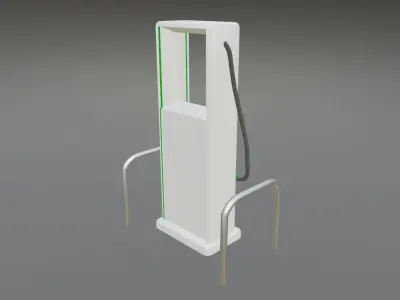 Low Poly Vehicle Charging Port 3D model
