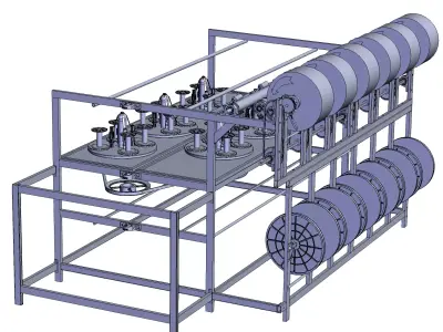 Automatic Plastic Machine  3D model