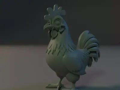 Titan Rooster 3D print model
