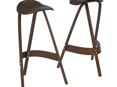 Bar stools in industrial style 3D Model Pack