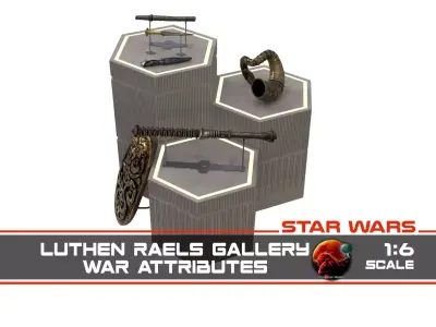 Luthen Raels gallery - War Attributes 1-6 scale Hottoys 3D print model
