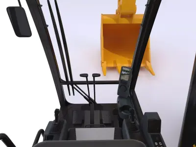 CAT 374F L Hydraulic Excavator 3D model purchase