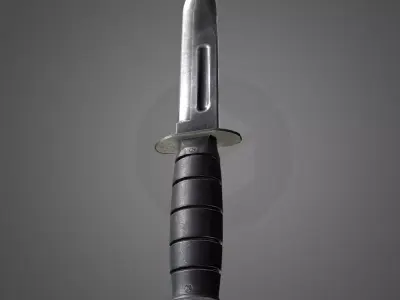 Combat Knife FBX - 2048px  Low-poly 3D model