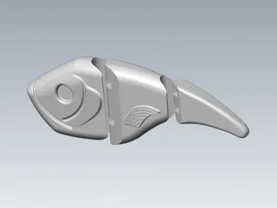 HARD BAIT LURE STL FILE FOR 3D PRINT 3D model