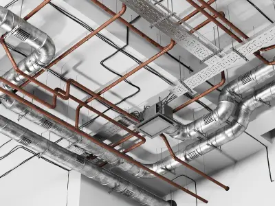 Industrial ceiling  3D model