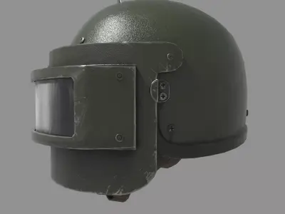 Heavy helmet Rys-T  Low-poly 3D model