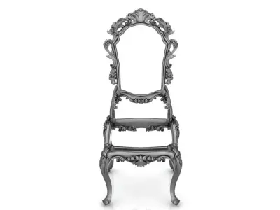 Chair with patterns 3D print model