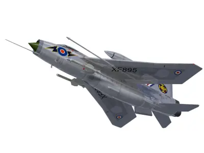 English Electric Lightning  F6 3D model