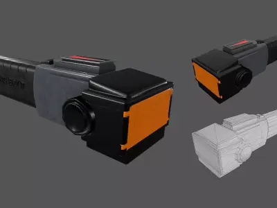 Taser Low-poly 3D model