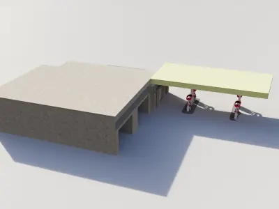 gasstation 3D model