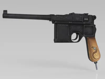 Mauser C96 Low-poly 3D model buy