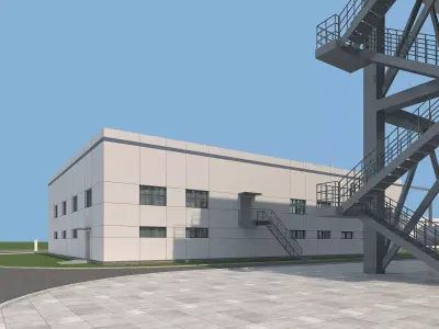 Thermal power plant - nuclear power plant - chemical plant 3D model order