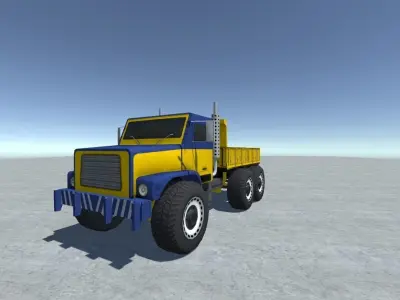 Industrial Trucks pack-1 Low-poly 3D model