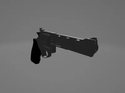 44 magnum revolver Free 3D model
