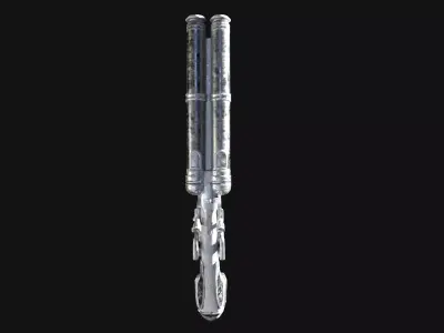 Flintlock Pistol-Shotgun Hybrid Game Ready 3D Weapon Low-poly 3D model