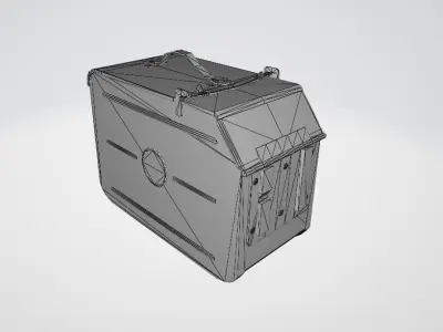 Ammo box Free low-poly 3D model purchase