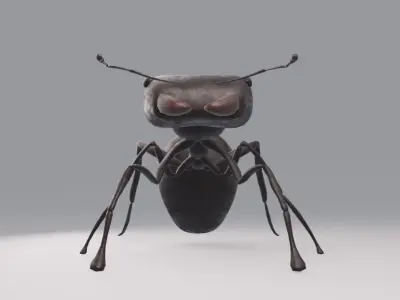 Ant Rigged Free low-poly 3D model