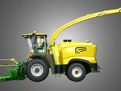 Krone Forage Harvester Combine 3D model