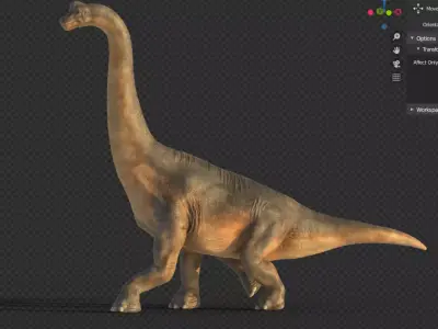 Brachiosaurus dinosaur Low-poly 3D model buy